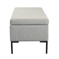 HomePop Metal-Leg Storage Bench