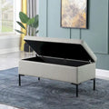 HomePop Metal-Leg Storage Bench