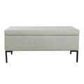 HomePop Metal-Leg Storage Bench