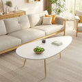 Unique Oval Coffee Table for Small Spaces - Dimensions: 22.2D x 42.5W x 17.1H