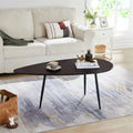 Unique Oval Coffee Table for Small Spaces - Dimensions: 22.2D x 42.5W x 17.1H