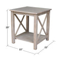International Concepts Hampton Wood End Table