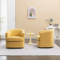 SEYNAR Contemporary Boucle Upholstered 360° Swivel Accent Chairs - Set of 2