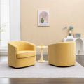 SEYNAR Contemporary Boucle Upholstered 360° Swivel Accent Chairs - Set of 2