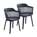 Porthos Home Palmer Set of 2 Dining Chairs with Plastic Shell and Legs