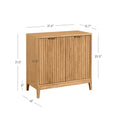 Jasper Contemporary Sideboard - Kitchen Storage Cabinet with Elegant Fluted Doors