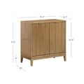 Jasper Contemporary Sideboard - Kitchen Storage Cabinet with Elegant Fluted Doors