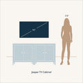 Jasper Contemporary Sideboard - Kitchen Storage Cabinet with Elegant Fluted Doors