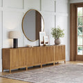 Jasper Contemporary Sideboard - Kitchen Storage Cabinet with Elegant Fluted Doors