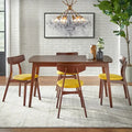 Set of 2 Cadiz Dining Chairs in Solid Beechwood by Simple Living