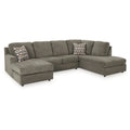 Signature Design by Ashley O'Phannon Putty 2-Piece Sectional Sofa with Chaise - Dimensions: 125W x 86D x 38H
