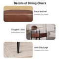 Plush Boucle Dining Chair with Thick Cushion and Elegant Metal Frame for Living Room