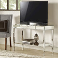 iNSPIRE Q Bold Camille Mirrored Console Table TV Stand with Drawer