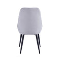 Porthos Home Set of 2 Fern Dining Chairs - Velvet Upholstery with Steel Legs