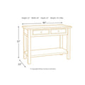 Signature Design by Ashley Bolanburg Rustic Farmhouse Sofa Table