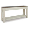 Signature Design by Ashley Bolanburg Rustic Farmhouse Sofa Table