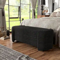 Denhour Contemporary Boucle Storage Bench - DH BASIC Pressice for Bedroom and Entryway