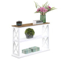 Coventry Console Table with Shelves by Convenience Concepts