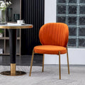 Roundhill Furniture Amoa Modern Velvet Upholstered Dining Chair