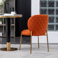 Roundhill Furniture Amoa Modern Velvet Upholstered Dining Chair