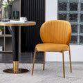 Roundhill Furniture Amoa Modern Velvet Upholstered Dining Chair