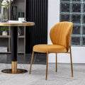 Roundhill Furniture Amoa Modern Velvet Upholstered Dining Chair