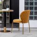 Roundhill Furniture Amoa Modern Velvet Upholstered Dining Chair