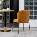 Roundhill Furniture Amoa Modern Velvet Upholstered Dining Chair
