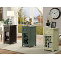 Emma 18-Inch Transitional Solid Wood Side Table with 1 Drawer by Furniture of America