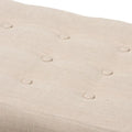 Baxton Studio Mid-Century Button-Tufted Fabric Bench
