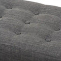 Baxton Studio Mid-Century Button-Tufted Fabric Bench
