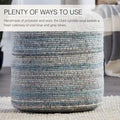 Hayes Striped Pouf and Floor Cushion