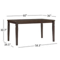Dining Table Set with Upholstered Chairs and Bench for Kitchen and Dining Room