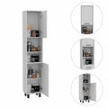 Elegant Tall Black Pantry Cabinet