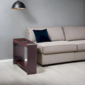 Compact Charging Side Table - Nightstand with Storage, Dual Power Outlets & USB Ports