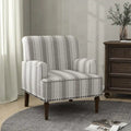 Contemporary Striped Armchairs