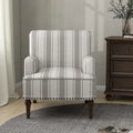 Contemporary Striped Armchairs