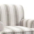 Contemporary Striped Armchairs