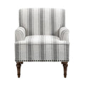 Contemporary Striped Armchairs