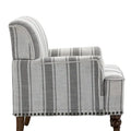 Contemporary Striped Armchairs