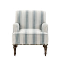 Contemporary Striped Armchairs