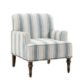 Contemporary Striped Armchairs