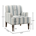 Contemporary Striped Armchairs