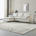 Chaise-Style L-Shaped Linen Sectional Sofa