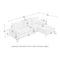 Chaise-Style L-Shaped Linen Sectional Sofa
