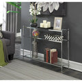 Royal Crest 3-Tier Glass Console Table by Convenience Concepts
