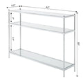 Royal Crest 3-Tier Glass Console Table by Convenience Concepts