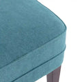 HUIMO Fabric Accent Chair and Ottoman Set - Available in Grey, Beige, Blue, and Dark Teal