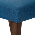 2-Piece Space-Saving Dining Chair Set with Walnut Frame and Linen Upholstery - Available in Multiple Colors