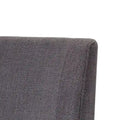 2-Piece Space-Saving Dining Chair Set with Walnut Frame and Linen Upholstery - Available in Multiple Colors